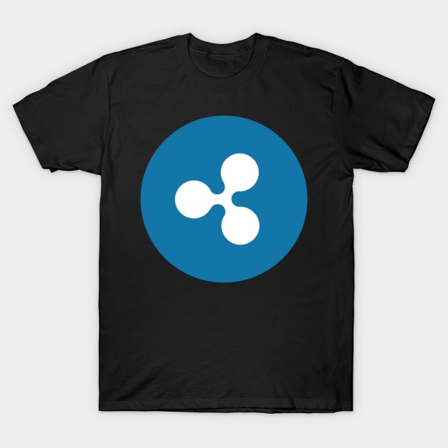 Ripple Logo Large T-Shirt by CryptographTees